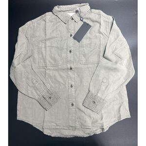 One Teaspoon NWT Kids Soho‎ Button up Shirt in Khaki/Olive Green 8-9 $89